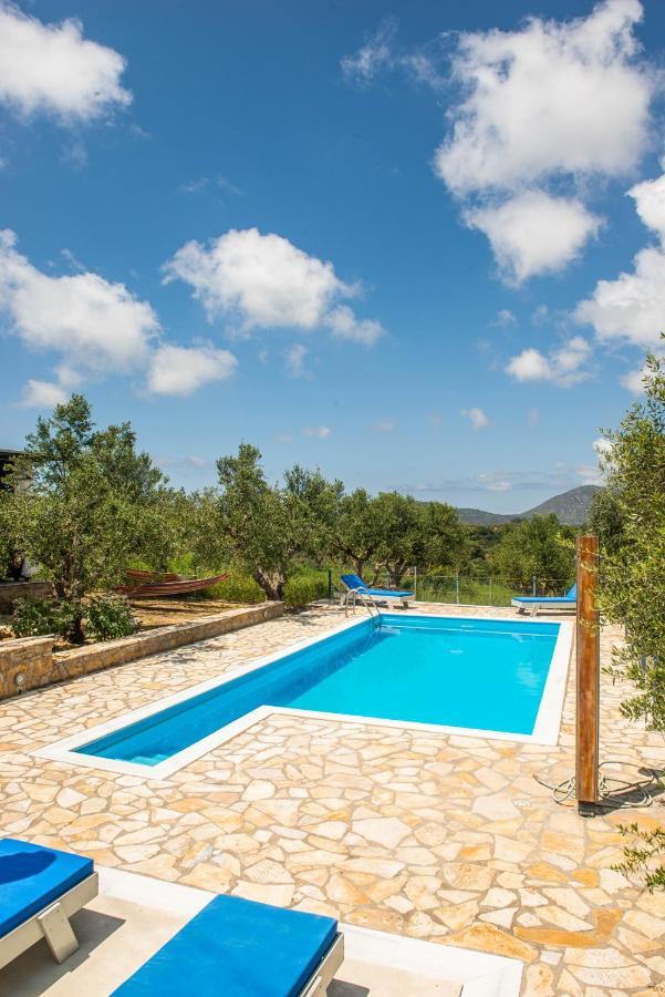 Hakuna Matata Holidays Wooden Lodge With Airco & Pool In Greek Olive Grove 迈索尼 外观 照片