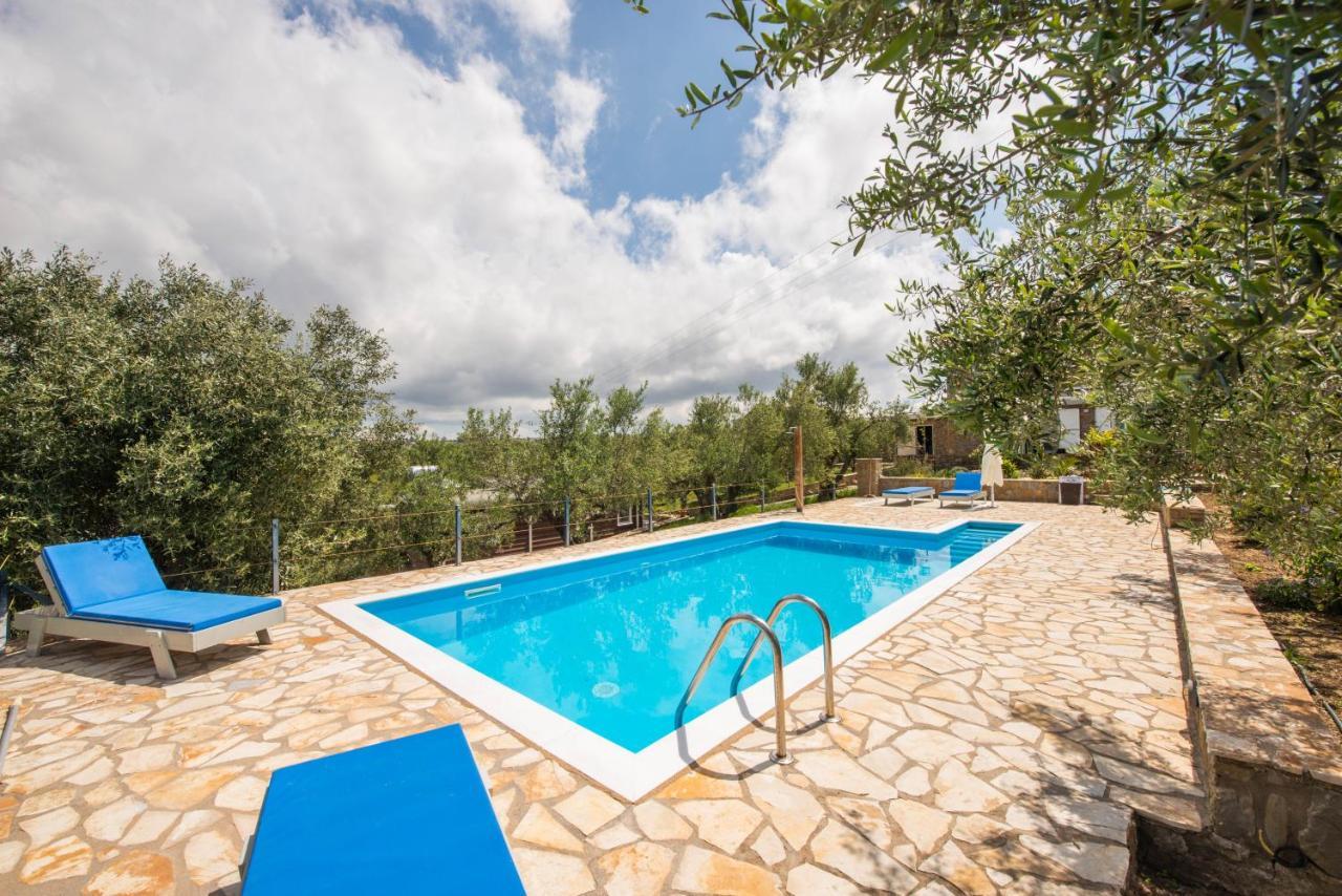 Hakuna Matata Holidays Wooden Lodge With Airco & Pool In Greek Olive Grove 迈索尼 外观 照片